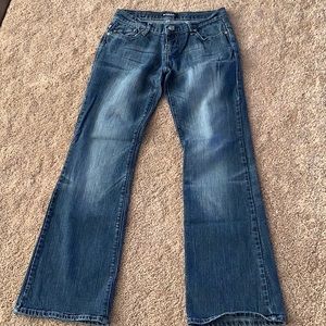 They have been worn. They are size 27